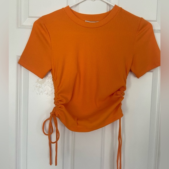 NWOT Zara Drawstring Side Ribbed Too - Picture 2 of 4